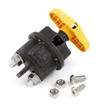 Littelfuse 75940-02 Battery disconnect switch/integrated lockout/ tagout - yellow _Side View