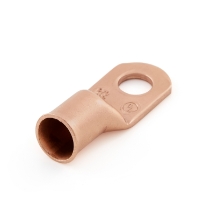 Standard Eyelet 36032, Bare Copper, 2/0 Ga., 3/8 inch Stud, Rotated View