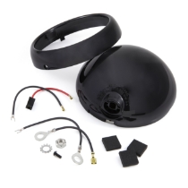 Unity 7662-0002, 6" Black Spotlight Shell & Ring Kit Replacement