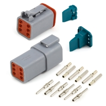 Amphenol Sine Systems AT6PS-CKIT 6-Pin AT Connector Kit, Rotated View