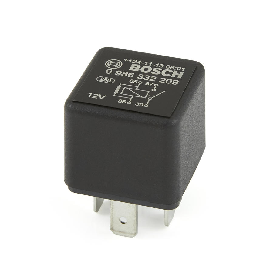 Bosch 098633220981B Mini Relay, SPST, 30A, 12VDC