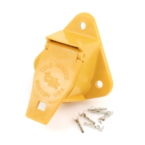 Cole Hersee 12300 13-Pole Socket Tractor-Trailer Connector, Yellow