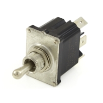 Carling Technologies STL1E1-53 Sealed Metal Toggle Switch, Single Pole, SPDT, (On)-Off-(On), 16A