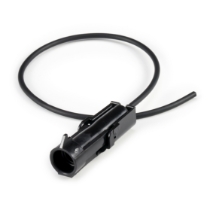 Aptiv 12010996 Male 1-Contact Shroud Half Weather-Pack Connector with 10" wire leads