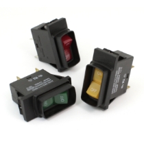 Mechanical Products Lighted Thermal Circuit Breaker, 20A, 12VDC, Green, 2420-302-111-2000
