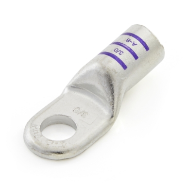 heavy duty tinned copper eyelet 36545, 1/2 stud, 3/0 ga., purple