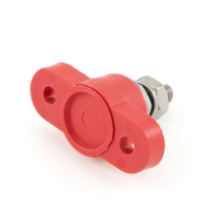 VTE, Inc. 77031N02 Junction Block Stud, Red, 1 Stud Thread, Rotated View