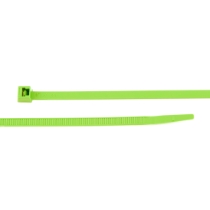 ACT AL-07-50-11-C Nylon Cable Tie, Zip Tie, 7.56 inches, 50 lbs, 100/Bag, Neon Green, Alternate View