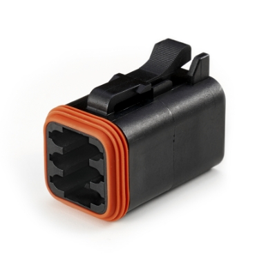 amphenol sine systems at06-6s-blk 6-way connector plug