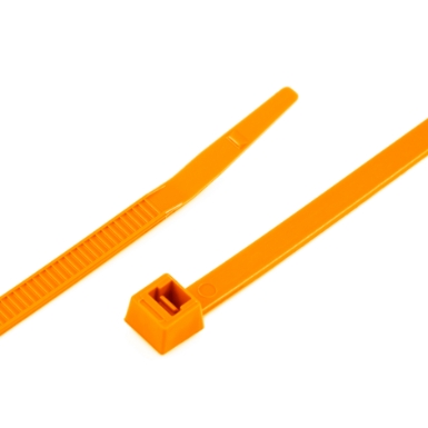 act al-07-50-14-c nylon cable tie, zip tie, 7.56 inch, 50 lbs, 100/bag, neon orange