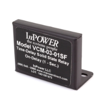 InPower VCM-03-01SF Solid State Timer Relay, 12VDC/15A, 1 Second On-Delay