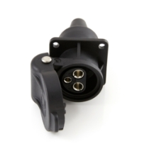 Erich Jaeger 151167 3P SOCKET EJH 4-HOLE WITH GROMM DIN 9680, Open