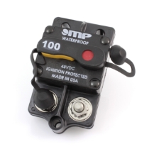 Mechanical Products 176-S1-100-2 Surface Mount Circuit Breaker, Recessed Push/Trip Reset, 100A