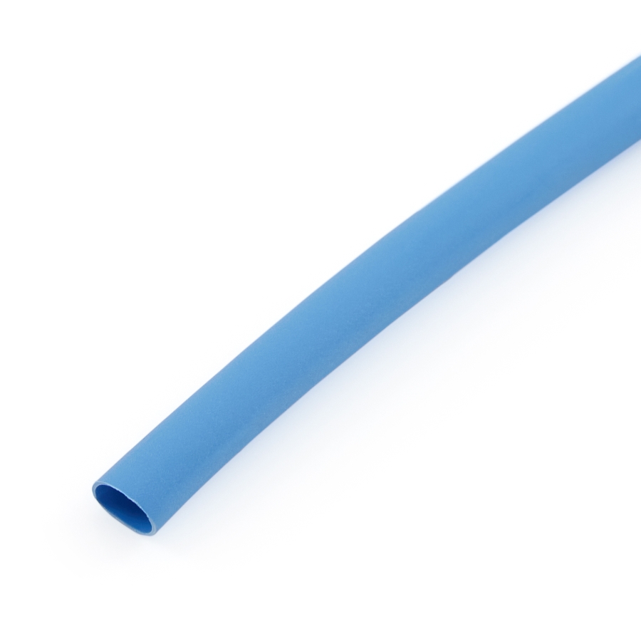 NSPA HST154BL-48-BULK Flexible Thin Wall Heat Shrink, 3/16" ID , 48" Stick, Color Blue | 2:1 Shrink Ratio