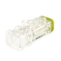 Amphenol Sine Systems AT06-2S-LED1224VR-OMC 2-Way LED Connector Plug, 12/12VDC, Clear Body