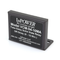 InPower VCM-04-10MA Time Delay Solid State Relay, Off-Delay, 0-10 Minutes, 12VDC/15A