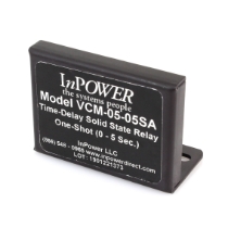 InPower VCM-05-05SA One-Shot Solid State Timer Relay, 12VDC/15A, 0-5 Second Timer