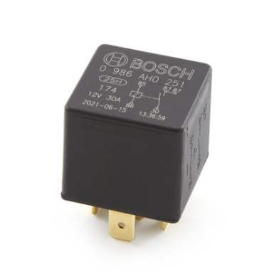 Bosch 0 332 019 151 Mini Relay, SPST, 30A, 12VDC
