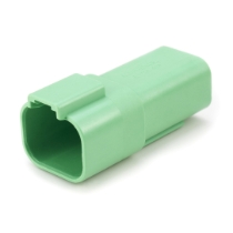 Amphenol Sine Systems AT04-4P-GRN 4-Way Connector Receptacle, DT04-4P Compatible, Green