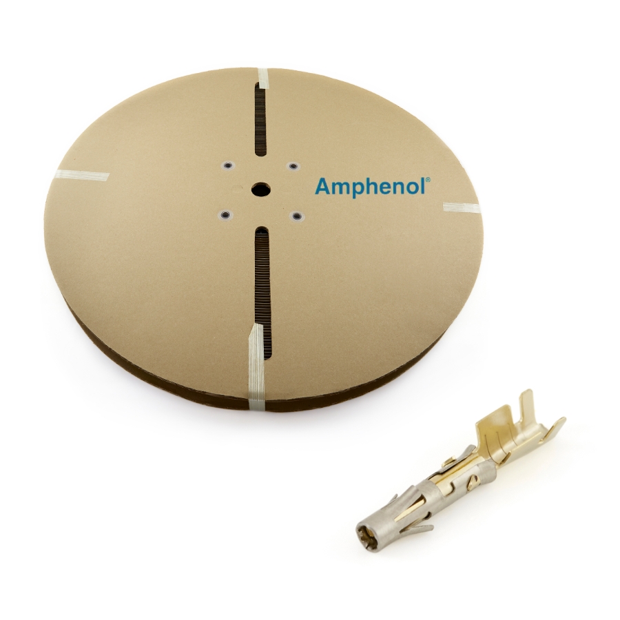 Amphenol Sine Systems SS14M2F, Stamped & Formed Female Socket 16-14 Ga. Gold Plated, Terminals on Reel | Waytek