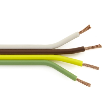 WP14-4 GPT Parallel Bonded Cable, 14/4 Ga., White, Brown, Yellow, Green