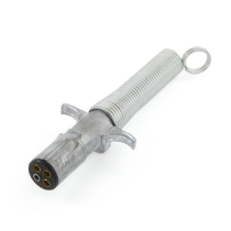 Pollak 11-403 4-Way Trailer Connector Plug, Cable Guard Included
