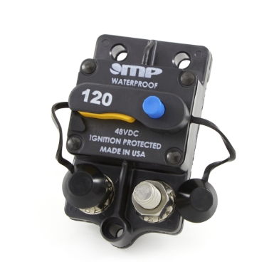 Mechanical Products 175-S3-120-2 Surface Mount Circuit Breaker, Push/Trip Reset, 3/8" Stud, 120A