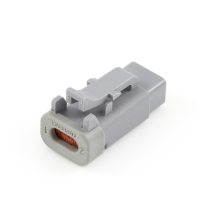 Amphenol Sine Systems ATM06-2S-R120GRY, 2-Way ATM Connector Plug End Cap, 120 Ohm Resistor, 1/2W, Gray