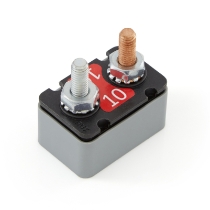 Eaton's Bussmann Series 121B10-00P-KA Shortstop Circuit Breaker, Type I Reset, 10A, 12VDC