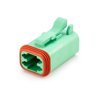 amphenol sine systems at06-4s- grn 4-way connector plug, green