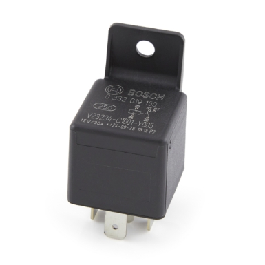 bosch 332019150, bosch 332019150441 mini relay, normally open, 5-pin, spst, 30a, 12vdc