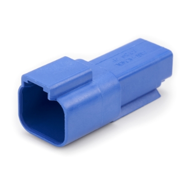 Amphenol Sine Systems AT04-2P-BLU 2-Way Connector Receptacle, DT04-2P Compatible, Blue