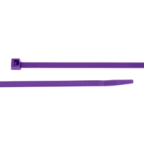 ACT AL-07-50-7-C Nylon Cable Tie, Zip Tie, 7.56 inches, 50 lbs, 100/Bag, Violet, Alternate View