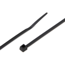 ACT AL-06-18-0-C Miniature Cable Ties, 18 lb, 6 inch, UV Black, Bag of 100