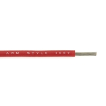 WQT20-2 Hook-Up Wire, Tinned Copper, UL 1007/1569, 20 Ga., Red