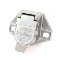 Pollak 11-720E 7-Way Trailer Connector Socket, Die-Cast Casing