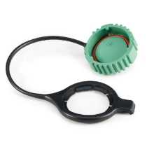 Amphenol Sine Systems AHDC169-T-OBDGN AHD 9-Pin Receptacle Cap _Rotated View