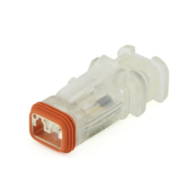 amphenol sine systems at06-2s-led24v01-omc 2-way at led connector plug, 24vdc, integrated diode