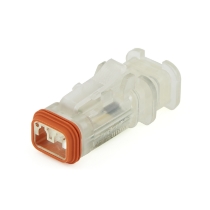 Amphenol Sine Systems AT06-2S-LED24V01-OMC 2-Way AT LED Connector Plug, 24VDC, Integrated Diode