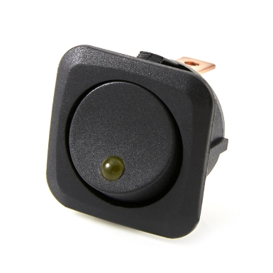 optifuse r13-203l-01-amber led illuminated round rocker switch