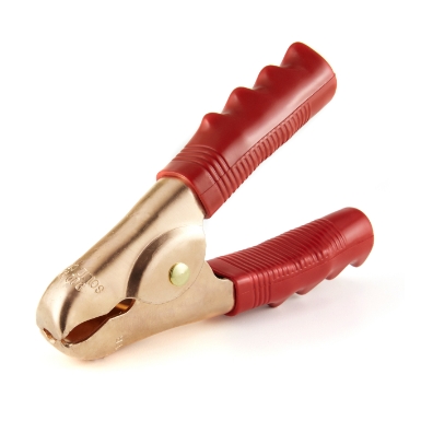 Extra Heavy-Duty Battery Terminal Clamp, 800A, Red Insulated Handles
