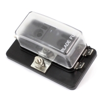 Standard ATOF /ATC 6 Position Fuse Block with Clear Cover  _side view 1