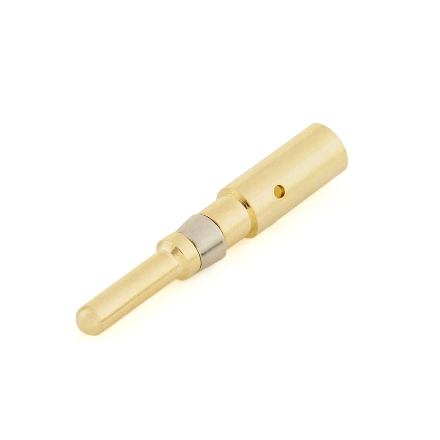 Amphenol Sine Systems MP10B23F, Machined Male Pin Terminal, 12-10 Ga, Gold Plated