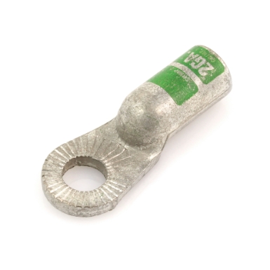tin-plated stackable battery lug 36372, 3/8 stud, 2 ga.