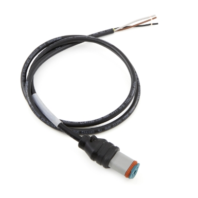 amphenol sine systems at06gy-3s-n-tpe-m1, 3-way at connector plug single-ended molded cable assembly, 1 meter length