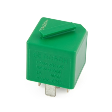 bosch 0986332053441  mini relay, spdt, 30a, 12vdc, with resistor