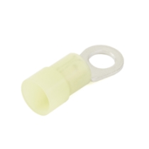 Ring Terminal, 4 Ga., 5/16 Stud Size, Nylon Insulated  _side view 1