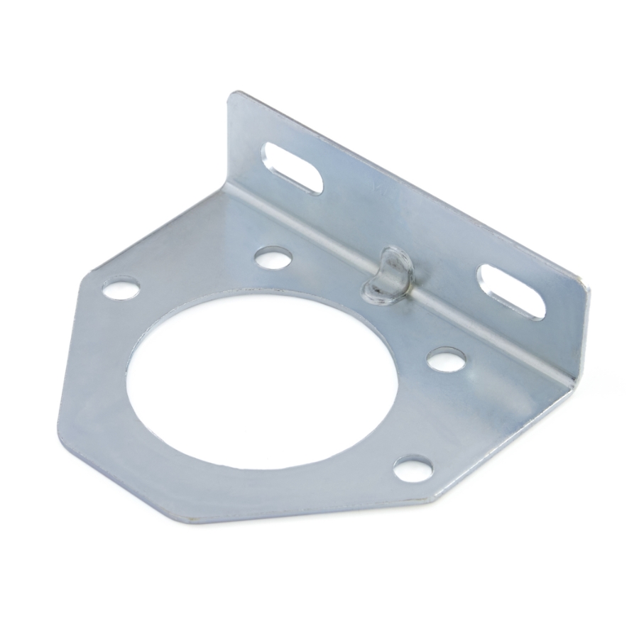 Pollak 11-771 Trailer Connector Bracket, Silver, Use with 7-Way Sockets