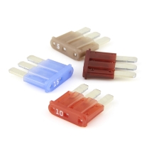 LIttelfuse MICRO3™ Blade Fuse, Red 10A, 32VDC, Time Delay, 0337010.PX2S
