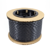 20035 Spiral Wrap Polyethylene Black Tubing, 1" OD, 100 FT